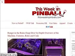 Sites similar to thisweekinpinball.com