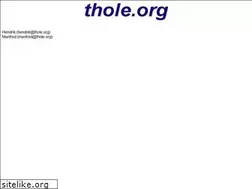Sites similar to thole.org
