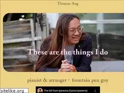 Sites similar to thomasang.com