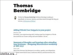 Sites similar to thomasbembridge.com
