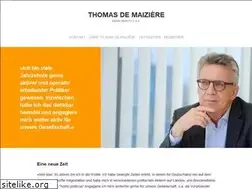 Sites similar to thomasdemaiziere.de