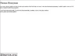 Sites similar to thomashoneyman.com
