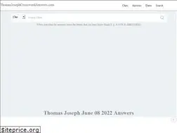 Sites similar to thomasjosephcrosswordanswers.com