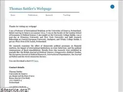 Sites similar to thomassattler.org