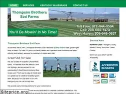 Sites similar to thompsonbrotherssod.com