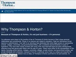 Sites similar to thompsonhorton.com