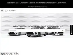 Sites similar to thompsonlexuswillowgrove.com