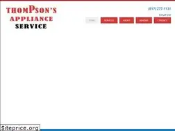 Sites similar to thompsonsappliancetx.com