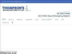 Sites similar to thompsonsroller.com.au