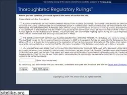Sites similar to thoroughbredrulings.com