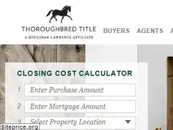 Sites similar to thoroughbredtitleservices.com