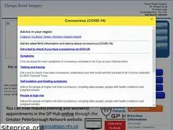Sites similar to thorperoadsurgery.nhs.uk