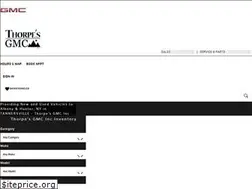 Sites similar to thorpesgmcinc.com