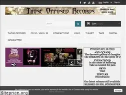 Sites similar to thoseopposedrecords.com