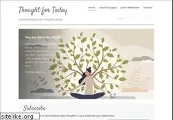 Sites similar to thoughtfortoday.org.uk