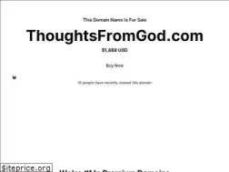 Sites similar to thoughtsfromgod.com