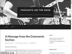 Sites similar to thoughtsonthedead.com