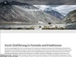 Sites similar to thousand-words.de
