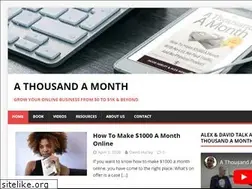 Sites similar to thousandamonth.com