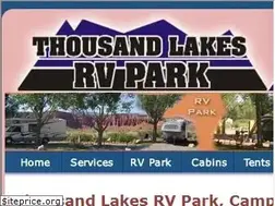 Sites similar to thousandlakesrvpark.com