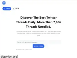 Sites similar to threadreaders.com