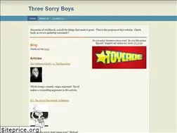 Sites similar to threesorryboys.com