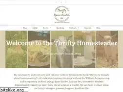 Sites similar to thriftyhomesteader.com