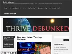 Sites similar to thrivedebunked.wordpress.com