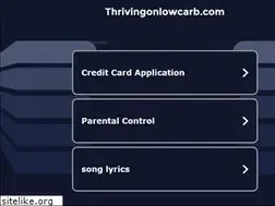 Sites similar to thrivingonlowcarb.com