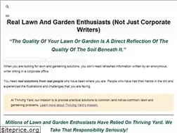Sites similar to thrivingyard.com