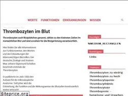 Sites similar to thrombozyten-info.de