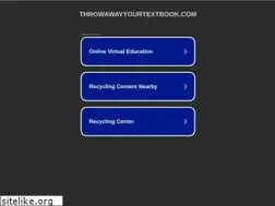 Sites similar to throwawayyourtextbook.com