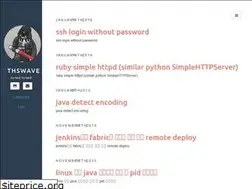 Sites similar to thswave.github.io