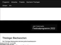 Sites similar to thueringer-bachwochen.de