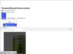 Sites similar to thylakoidbiotech.in