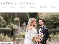 Sites similar to thymeanddetails.com