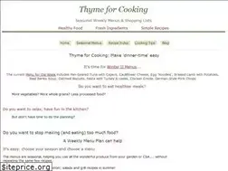 Sites similar to thymeforcooking.com