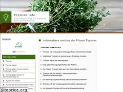 Sites similar to thymian.info
