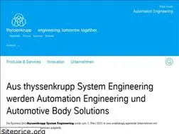 Sites similar to thyssenkrupp-system-engineering.com