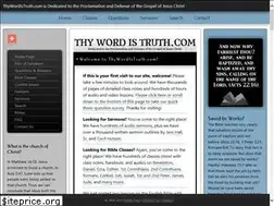 Sites similar to thywordistruth.com