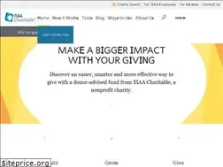 Sites similar to tiaacharitable.org