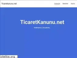 Sites similar to ticaretkanunu.net