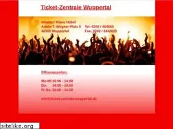 Sites similar to ticket-zentrale-wuppertal.de