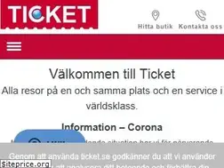 Sites similar to ticket.se