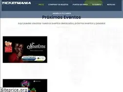 Sites similar to ticketmania.mx