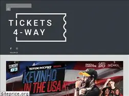Sites similar to tickets4way.com