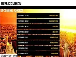 Sites similar to ticketssunrise.com
