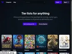 Sites similar to tierlist.gg