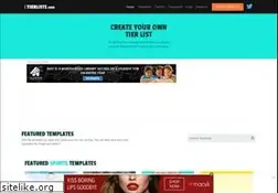 Sites similar to tierlists.com