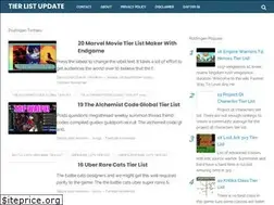 Sites similar to tierlistupdatenow.blogspot.com